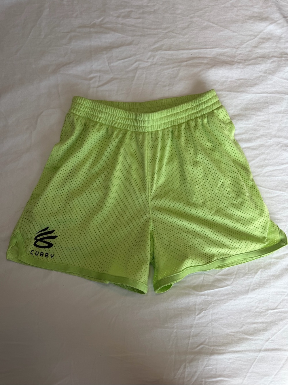 Under Armour Curry Splash basketball shorts Neon Green